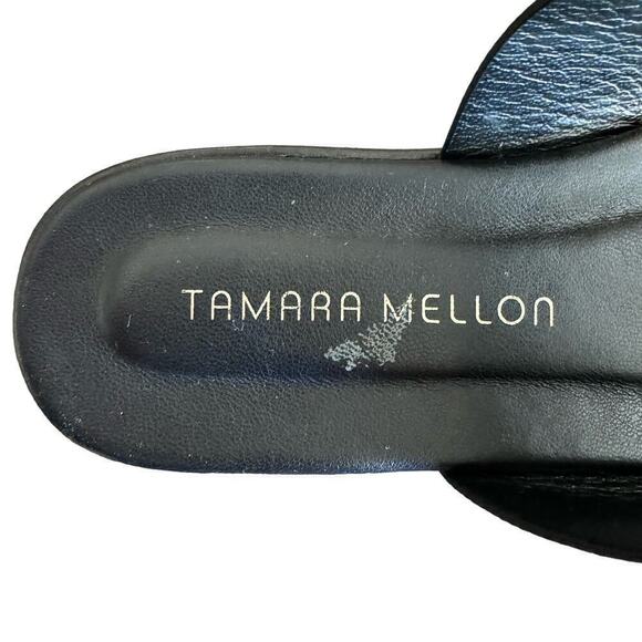 Tamara Mellon Roam Sandal in Lizard Print Black Size 36.5/ 6.5 US - Picture 10 of 10